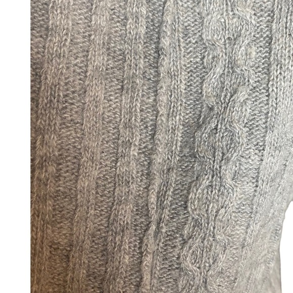 Banana Republic cashmere blend ribbed knit size M gray business casual - Picture 3 of 6